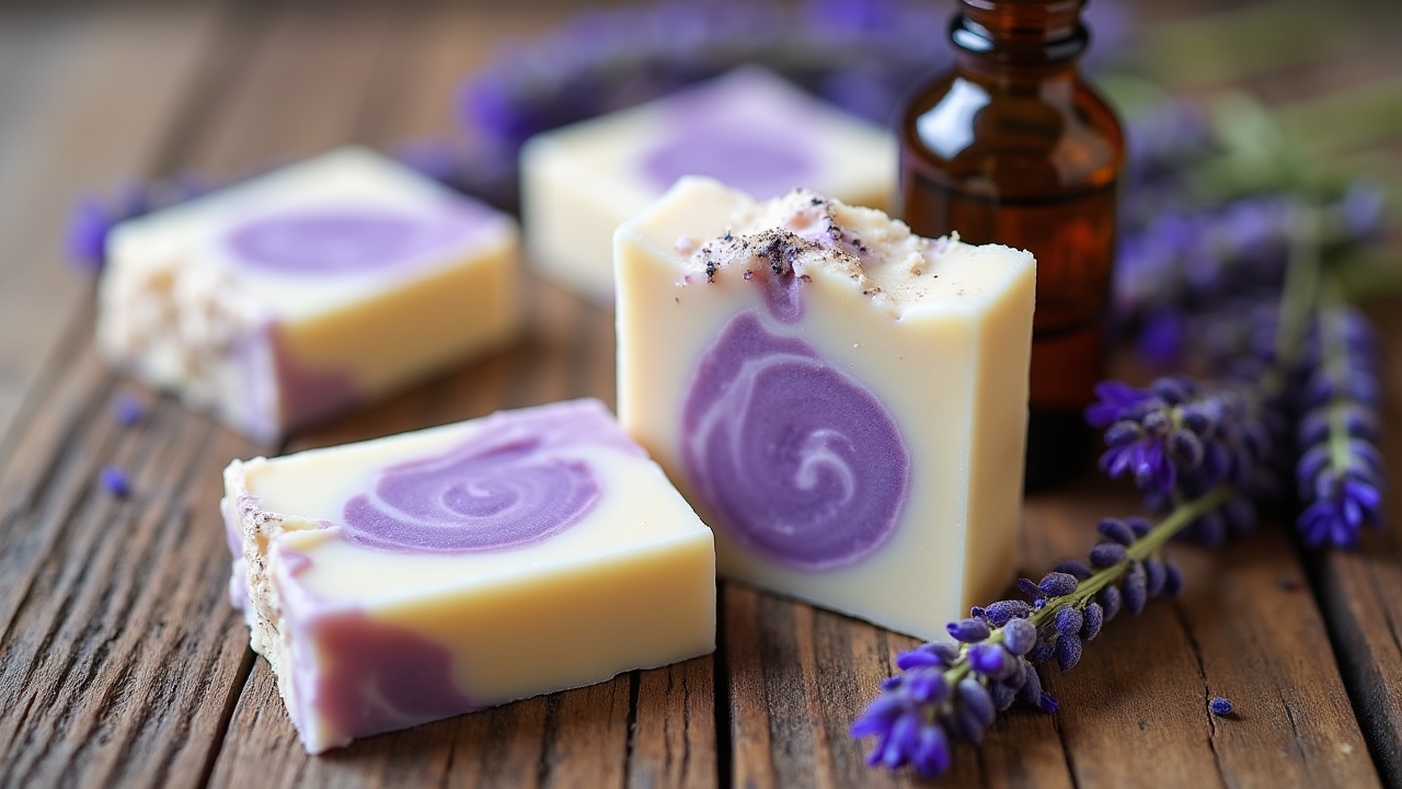 Savon au lait de chèvre et lavande